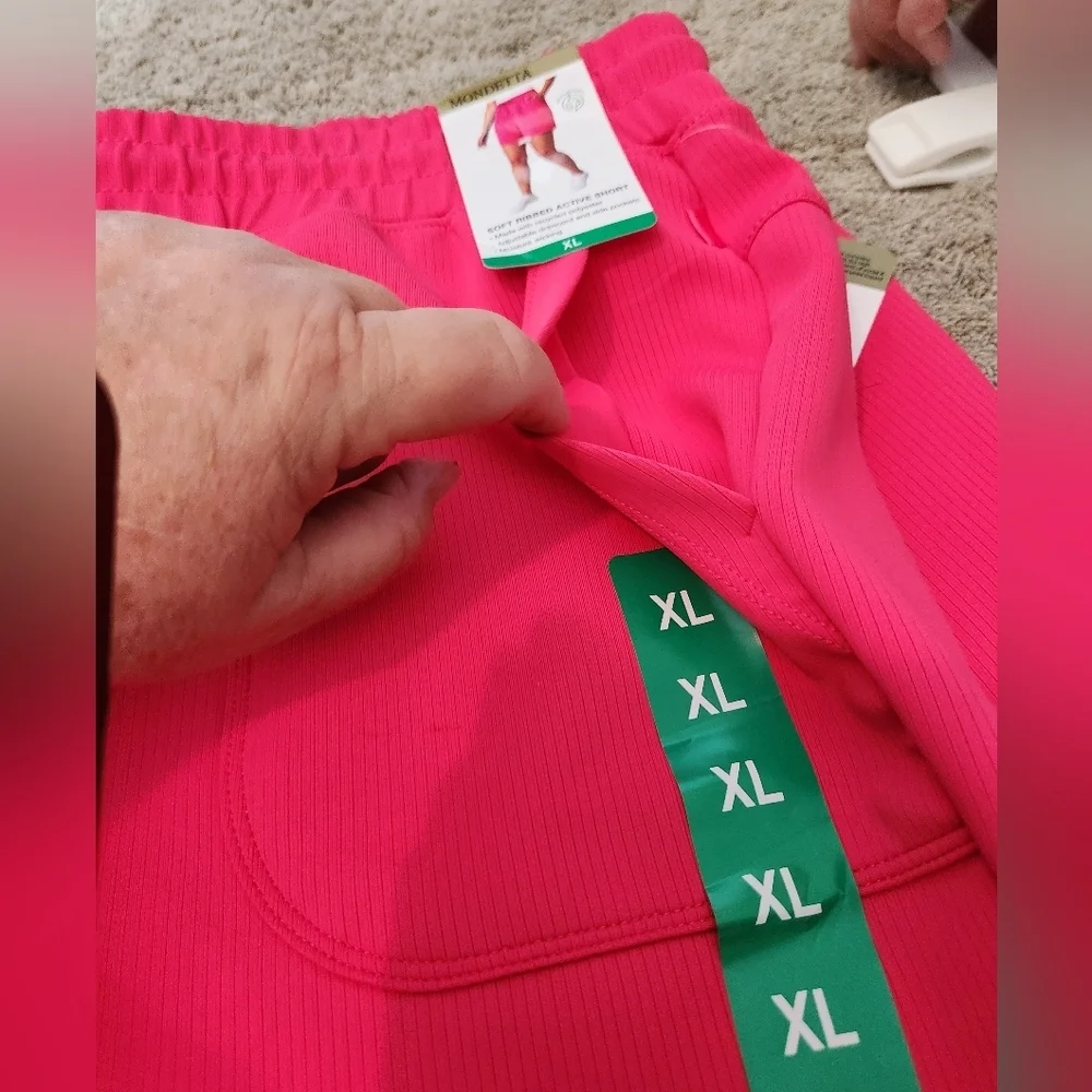 Mondetta Soft Ribbed Active Shorts - XL